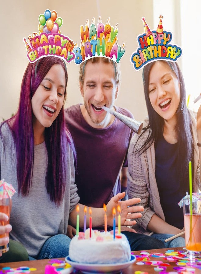مجموعة KKBES من 12 طوق رأس للحفلات، قبعات ورقية للكبار والصغار، 3 أنماط - Image 5
